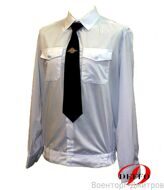 Рубашка Полиция ДЭФФО белая форменная мужская длинный рукав